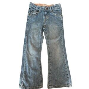 Levi's 517 Girls size 6 Jeans Y2K Light Wash Bootcut Denim Low Rise Vintage